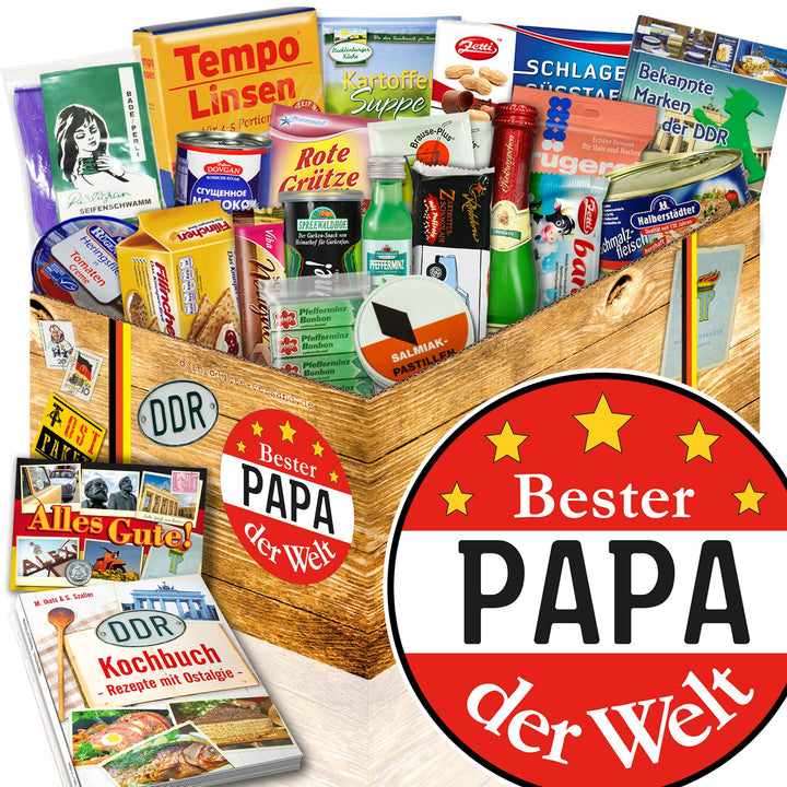 Papa Geschenkbox + Geburtstag Geschenk Mann + Spezialitäten Set Spezial -Geschenke XXL + MarkenBuch,