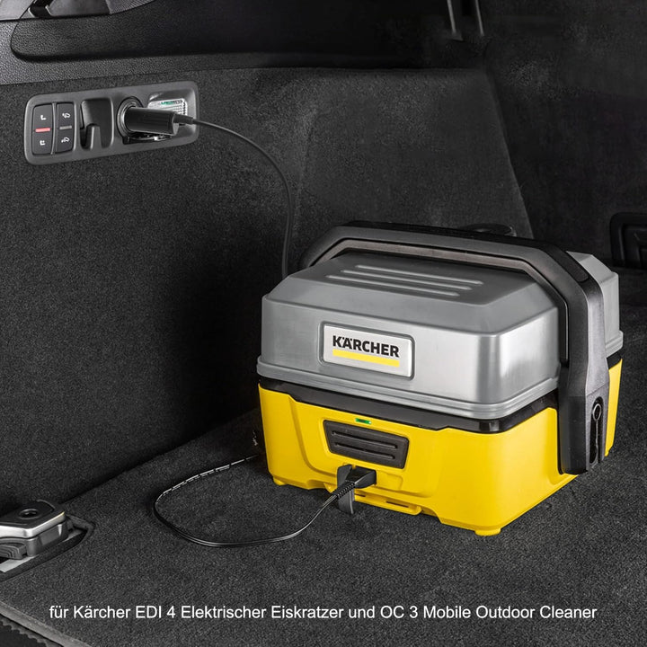 KFD DC 12V/24V Autoladekabel KFZ Netzteil für Kärcher Mobile Outdoor Cleaner OC 3 Plus OC 3 Adventur