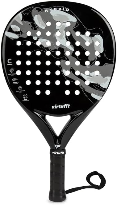 VirtuFit Hybrid Padelschläger - Schwarz - Grau
