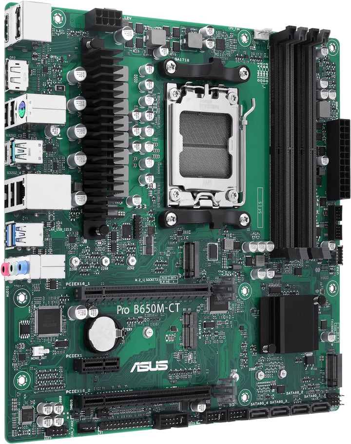 ASUS Pro B650M-CT-CSM Business Mainboard Sockel AMD AM5 (Ryzen 7000, micro-ATX, DDR5 Speicher, PCIe