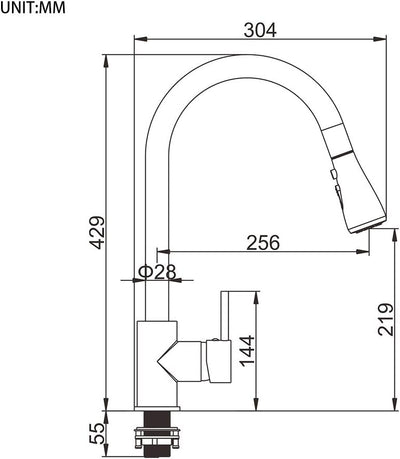 Ibergrif M22136-99 - Touch Sensor Küchenarmatur mit ausziehbare Brause, Spültischbatterie, Küche Was