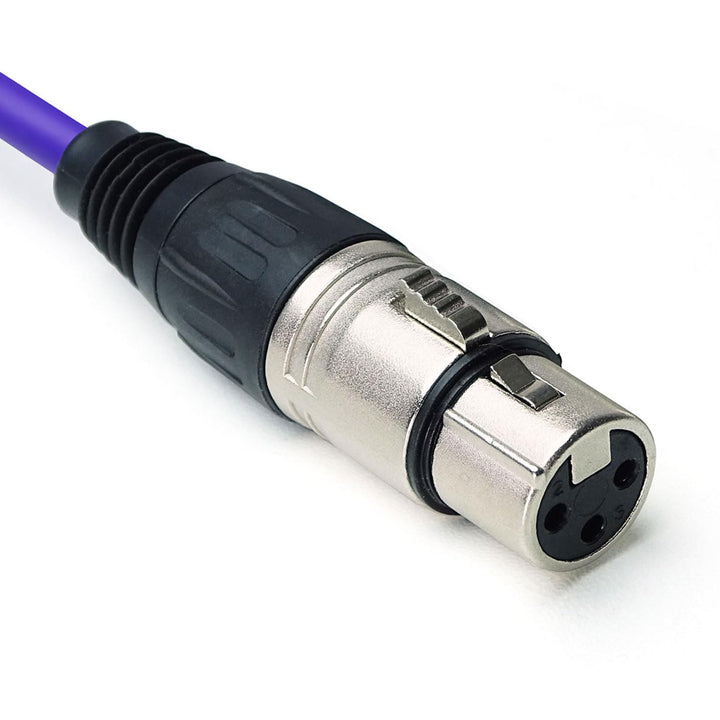 keepdrum mc001xx-6m-pu Mikrofonkabel 3-polig XLR 6m Lila Lila 6m, Lila 6m