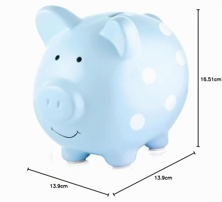 Pearhead 40104 Keramik Sparschwein, blau Blue Piggy Bank, Blue Piggy Bank