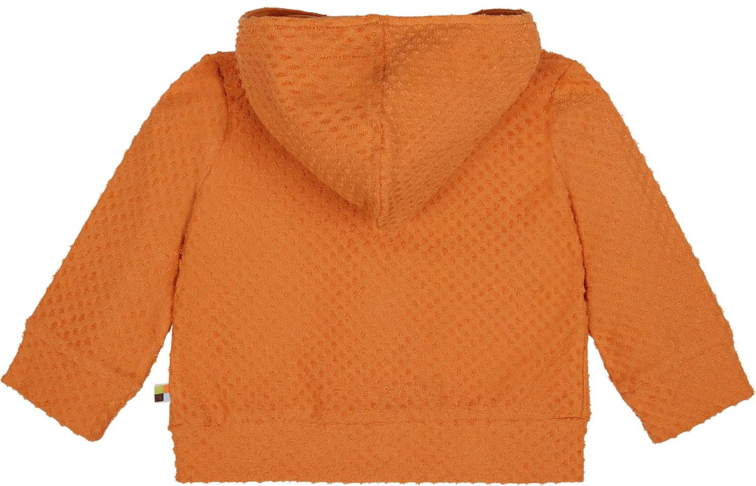 loud + proud Unisex Kinder Aus Frottee mit Punkten, GOTS Zertifiziert Jacke 62-68 Carrot, 62-68 Carr