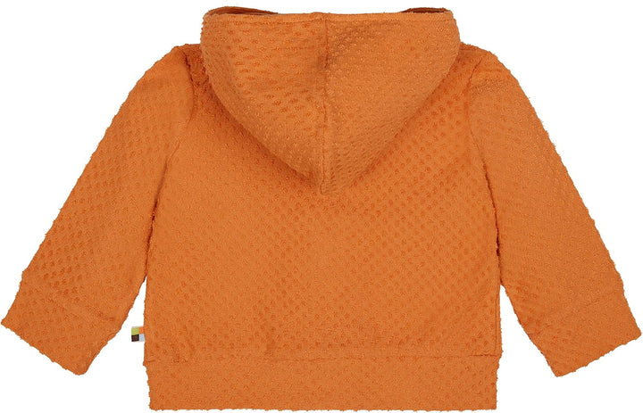loud + proud Unisex Kinder Aus Frottee mit Punkten, GOTS Zertifiziert Jacke 62-68 Carrot, 62-68 Carr