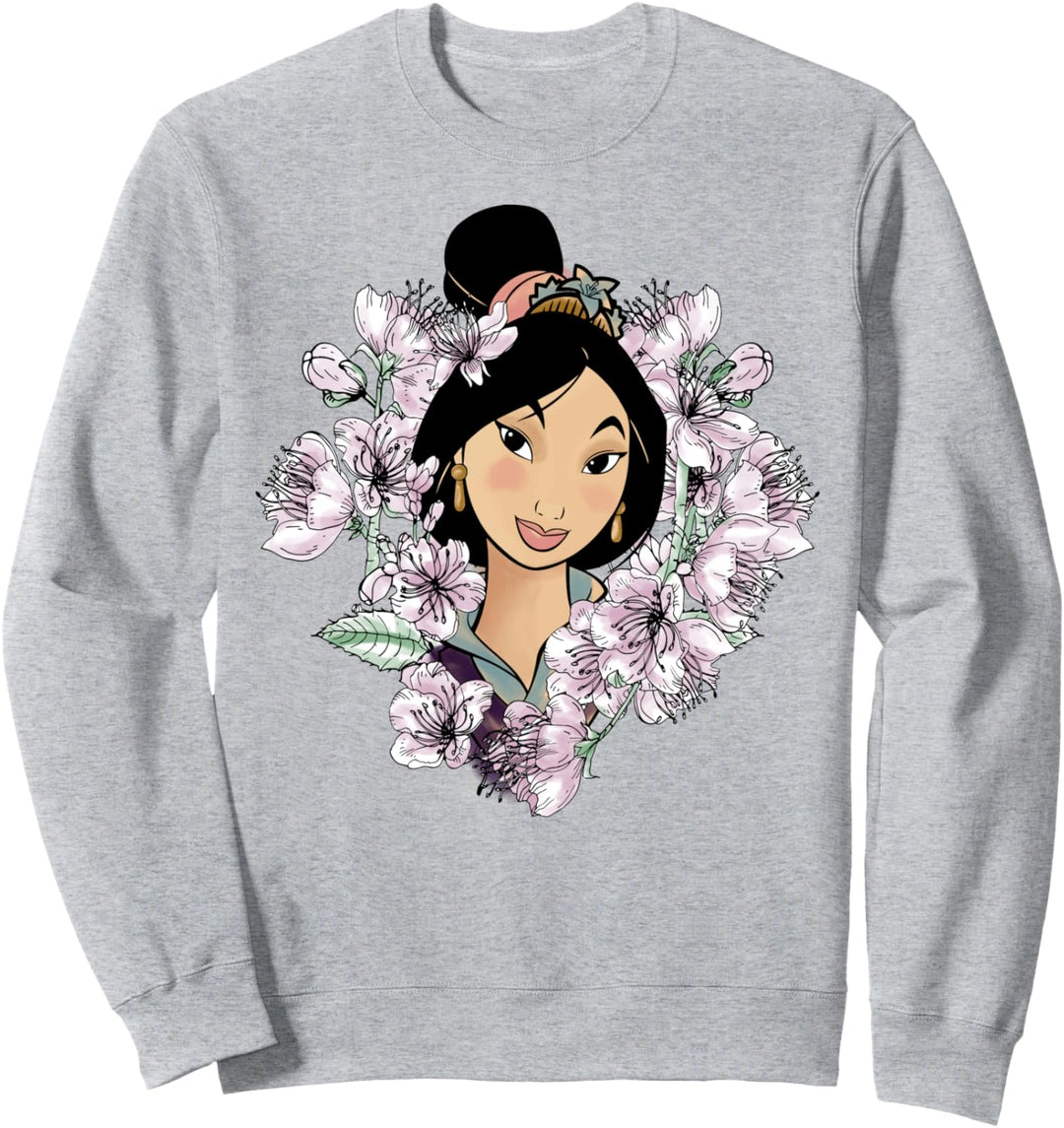 Disney Mulan Flower Framed Portrait Sweatshirt