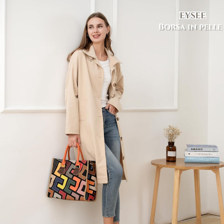 Eysee Handtasche Damen Leder - Umhängetasche Echtleder Handtaschen Henkeltaschen Schultertasche Mehr