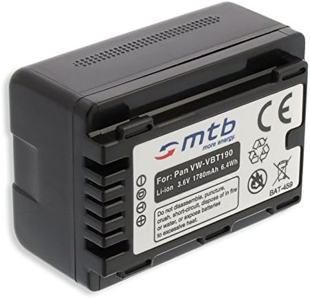 2 Akkus + Ladegerät (Netz, KFZ) für VW-VBT190 / Panasonic HC-V130, V160, 270, 380, V727... s. Liste!