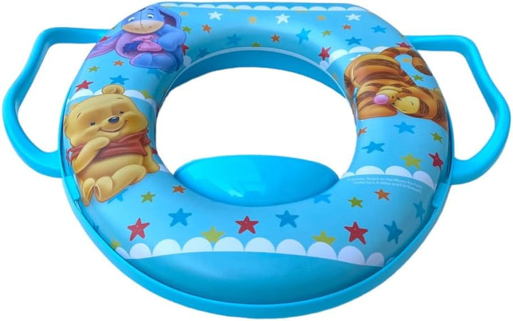 Winnie the Pooh Disney Toilettensitz für Kinder, universal, mit hellblauen Griffen Winnie Puuh, Hell