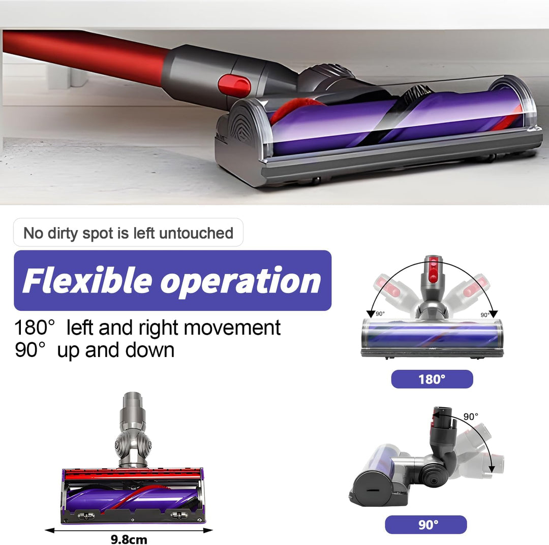 Bürste kompatibel für Dyson V7 V8 V15 SV10 SV11 SV14, Staubsauger Ersatzteile Vacuum Replacement Att