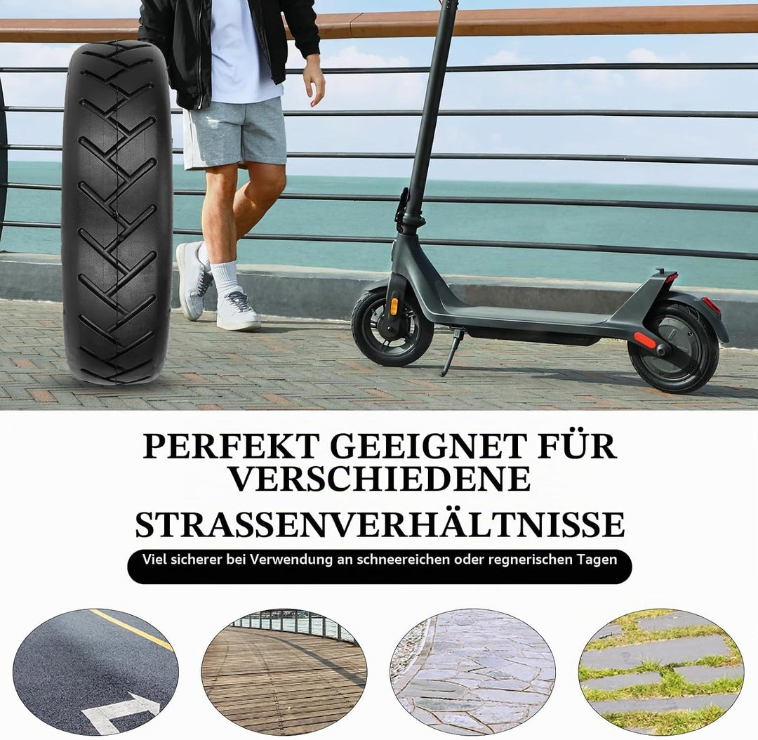 2 Stück 250 * 54 Schlauchloser Reifen 10 Zoll Tubeless Reifen für Xiaomi 4Pro/ 4Lite Electric Scoote