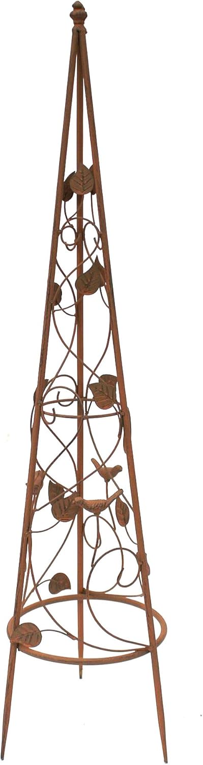 DanDiBo Rankhilfe Pyramide 082547 aus Metall 95 cm bis164 cm Kletterhilfe Rankgerüst Ranke (S - 95 c