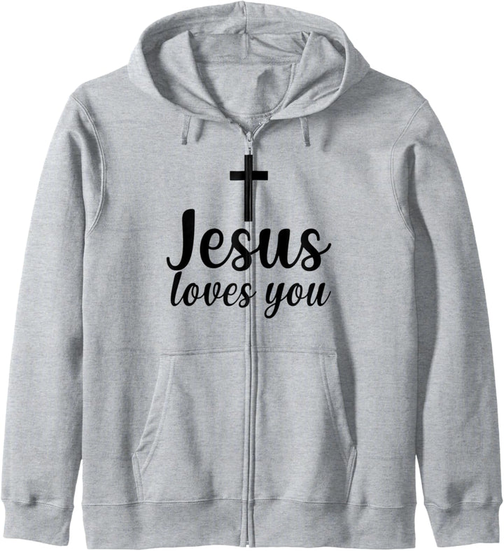 JESUS LOVES YOU Kapuzenjacke