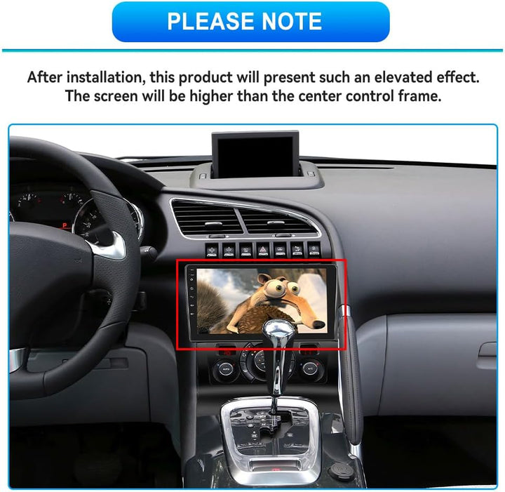 4G+64G Rimoody Android Autoradio für Peugeot 3008 5008 2009-2016 9 Zoll HD Wireless Carplay Autoradi