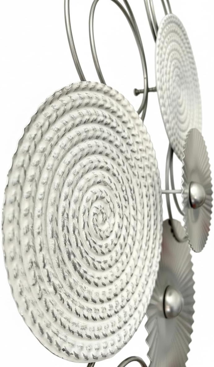Generisch MF 3D Wandbild Sixo Metall Wanddeko Wandschmuck Kreise 83x38 cm Deko Wohnen Wanddekoration