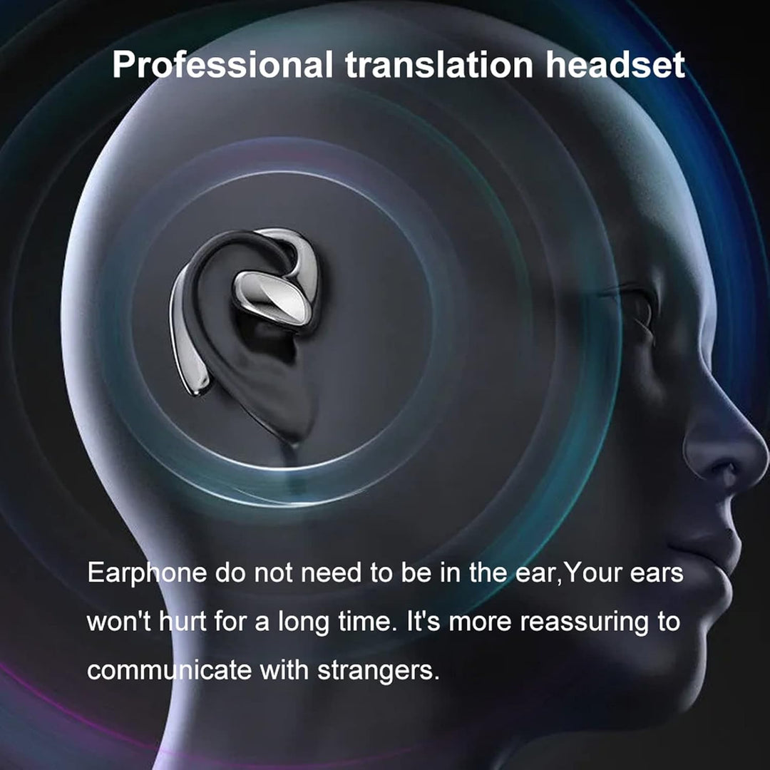 M8 Sprachübersetzer Ohrhörer, 144 Sprachen Smart Voice Translator Earbuds, Instant Voice Language Tr