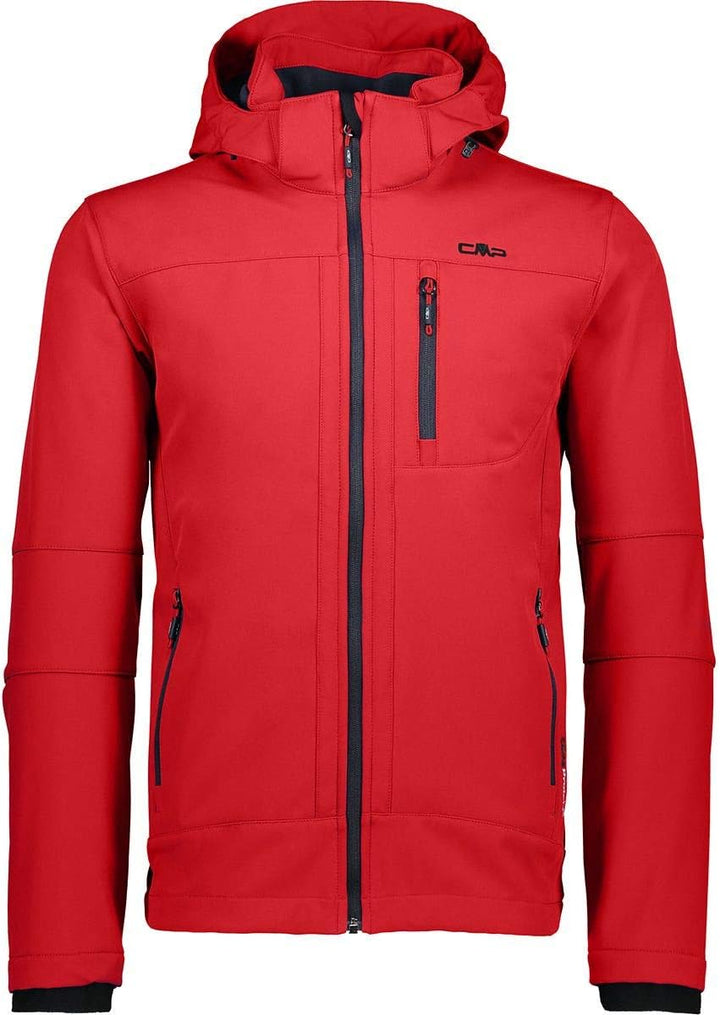 CMP Herren Zip Kapuzenjacke 46 Ferrari-Nero, 46 Ferrari-Nero