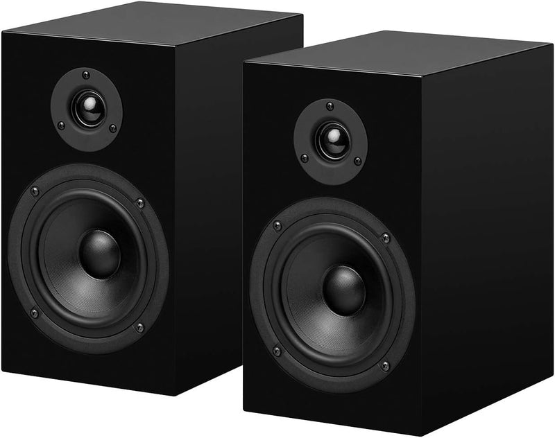 Pro-Ject Speaker Box 5, 2-Wege Regallautsprecher mit audiophiler Bassreflex-Abstimmung, Pianolack (S