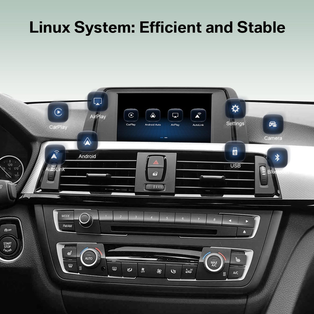 Wireless CarPlay Android Auto Decoder für BMW NBT OBD Navigation Retrofit Kit mit MirrorLink, Rückfa