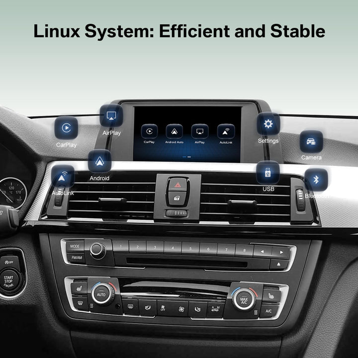 Wireless CarPlay Android Auto Decoder für BMW NBT OBD Navigation Retrofit Kit mit MirrorLink, Rückfa