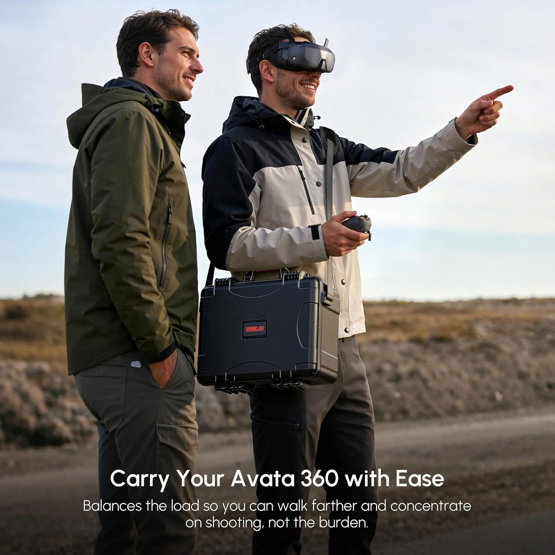 STARTRC Avata 360 Koffer, Wasserdichter Hartschalen Tasche für DJI Avata 360 Fly More Combo Zubehör