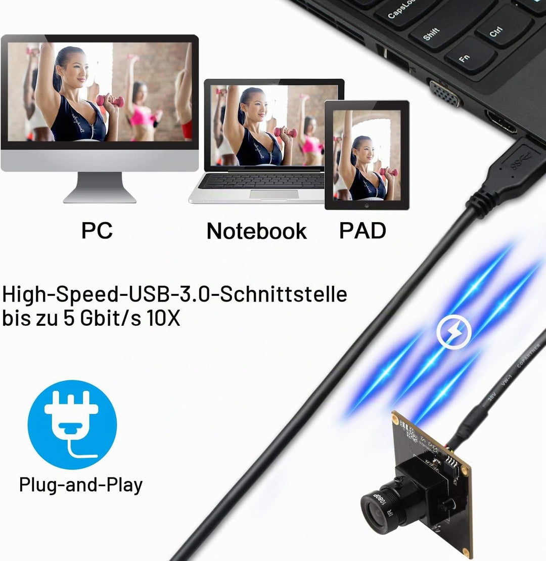 1080P Webcam Hochgeschwindigkeits USB3.0 USB Kameramodul mit IMX291 Sensor Minicam für industriell u
