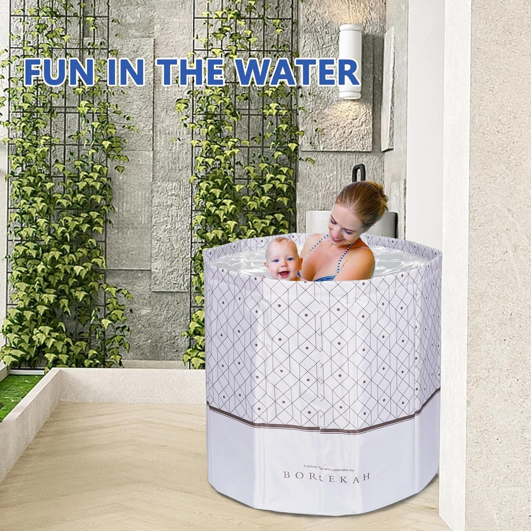 Sinbide Badewanne Faltbare Badewanne für Erwachsene Tragbare faltbare Kinderbadewanne Geeignet für S