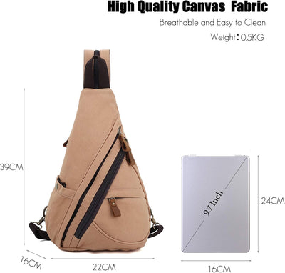 FANDARE Unisex Brusttasche Sling Bag 3 in 1 Herren Rucksack Damen Schulranzen Junge Mädchen Schulruc