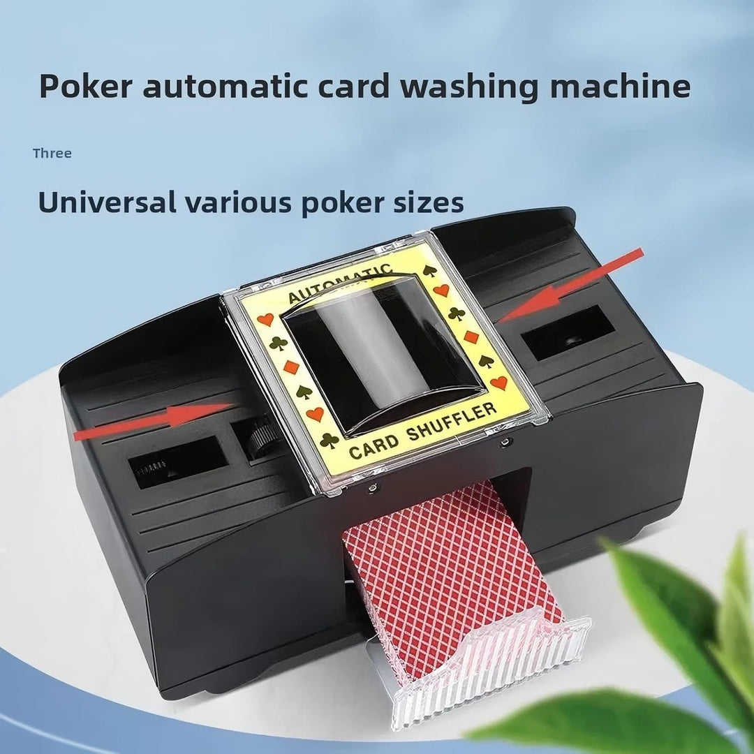Automatischer Kartenmischer für 1-2 Kartendecks, Kompatibel mit UNO, Poker, Skyjo, Skip BO, Elektris