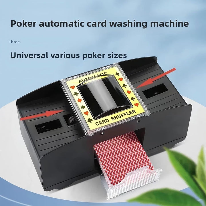 Automatischer Kartenmischer für 1-2 Kartendecks, Kompatibel mit UNO, Poker, Skyjo, Skip BO, Elektris