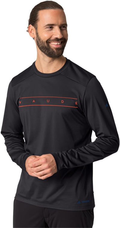 VAUDE Herren Men's Qimsa Ls Shirt T-Shirt S Black Uni, S Black Uni