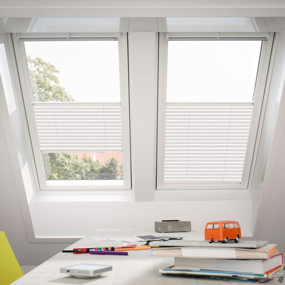 Orignal VELUX Plissee / Faltstore FHL P06 1016S / Bedienart : Manuell / Farbe : Uni Weiss / Fensterg