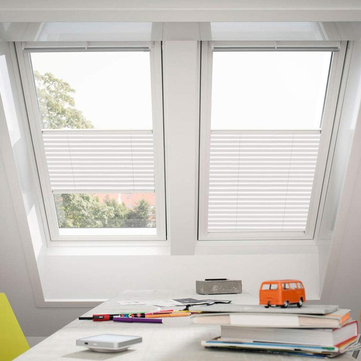 Orignal VELUX Plissee / Faltstore FHL P06 1016S / Bedienart : Manuell / Farbe : Uni Weiss / Fensterg