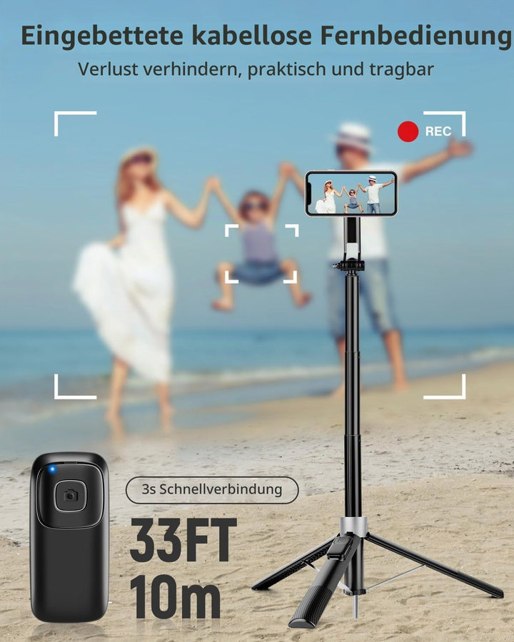 Victiv Stark Magnet iPhone Stativ, 180cm Magnetisches Handy Stativ mit Erdspiess mehr Stabilität für
