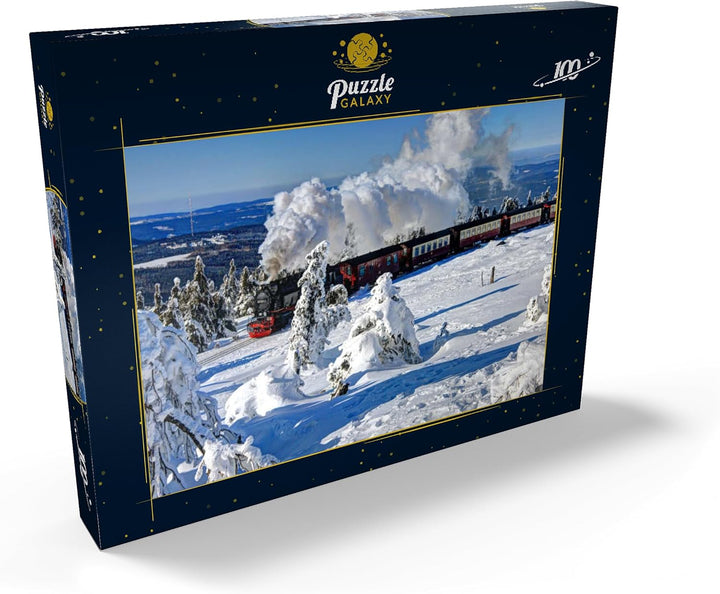 MyPuzzle Brockenbahn auf der Fahrt zum Brocken (1142m), Harz - Premium 100 Teile Puzzle - MyPuzzle S