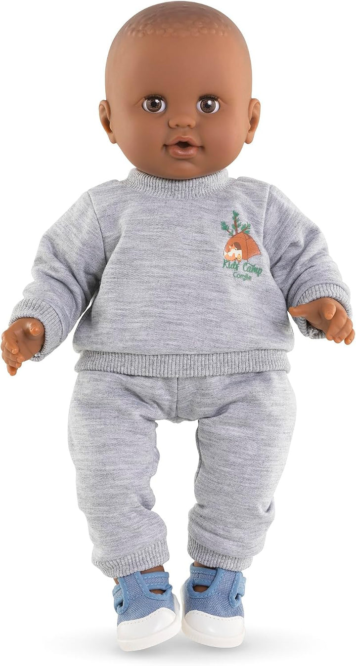 Corolle - Jogginganzug, grau, Kleiner Explorer, Kleidung, Puppe, 36 cm, ab 2 Jahren, 9000141990