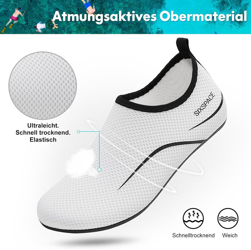 Sixspace Badeschuhe Wasserschuhe Strandschuhe Schnell Trocknend Schwimmschuhe Breathable Aquaschuhe