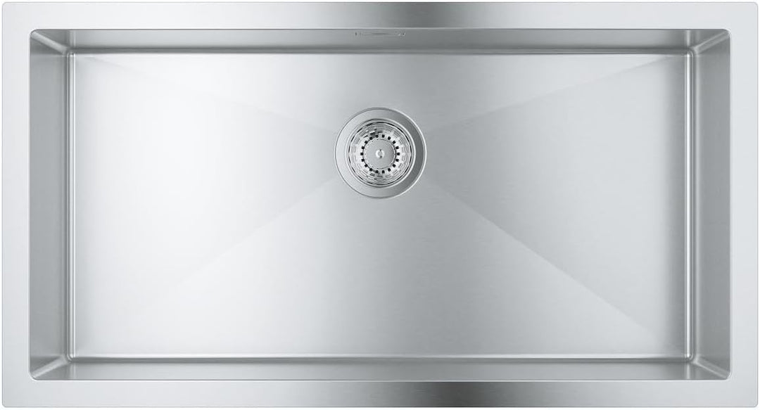 GROHE K700 | 1 Becken | Küchenspüle - Aufsatz- oder Unterputzmontage | Inklusive: Ablaufgarnitur, Si