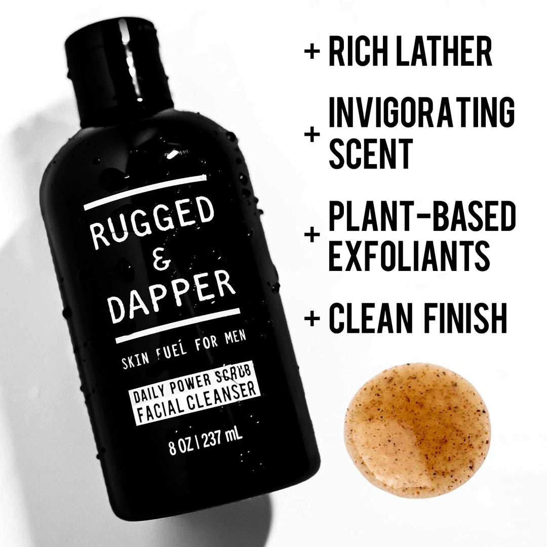 RUGGED &amp; DAPPER Peeling und Gesichtsreiniger für Männer 237 ml