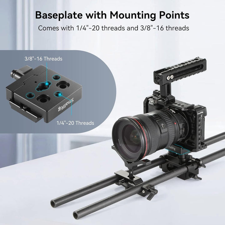 SMALLRIG Schnelle Veröffentlichung Klemme und Platte, Baseplate für Arca Standard - 2280