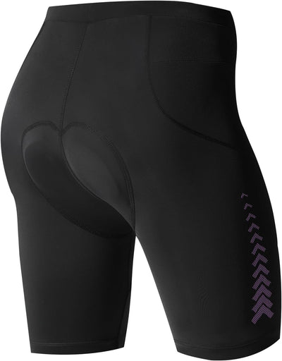 Santic Fahrradhose Damen Gepolstert Kurz Radlerhose Damen Radhose Damen mit Sitzpolster Radsportshor
