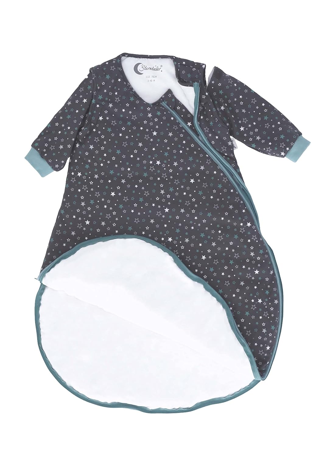 Sterntaler Baby Unisex Schlafsack Baby Schlafsack Langarm 70cm Eisbär Elia - Schlupfsack Baby, Pucks
