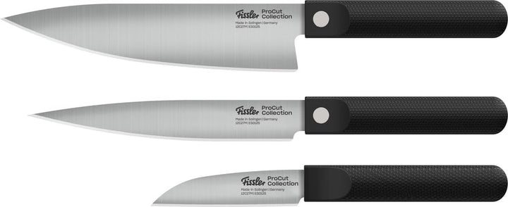 Fissler Procut/Premium Messer-Set,3-teilig (1 Universalmesser 14 cm, 1 Santokumesser 17 cm, 1 Kochme