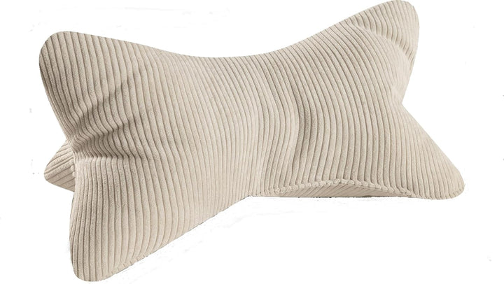 Leseknochen Selma Cord Look ergonomische Form für Nacken- oder Lendenstütze Flexible Stütze für Büch
