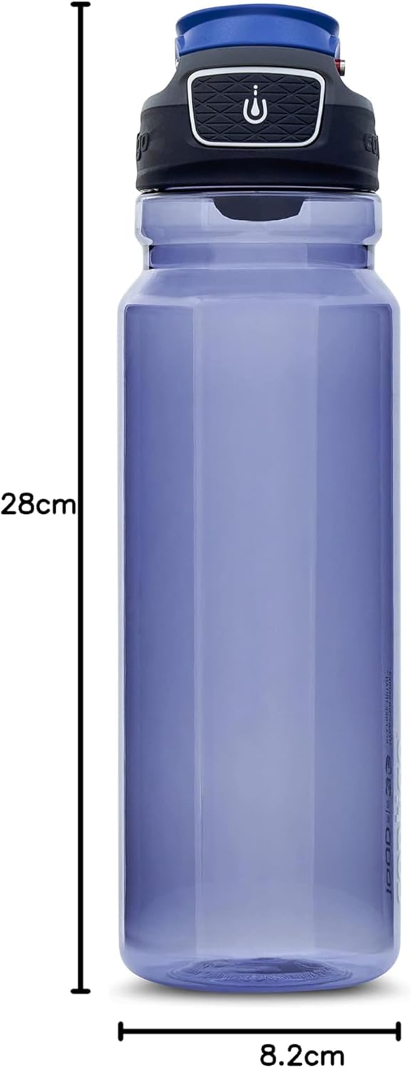 Contigo Free Flow Trinkflasche | grosse e Wasserflasche aus Tritan-Kunststoff | 100% auslaufsicher |