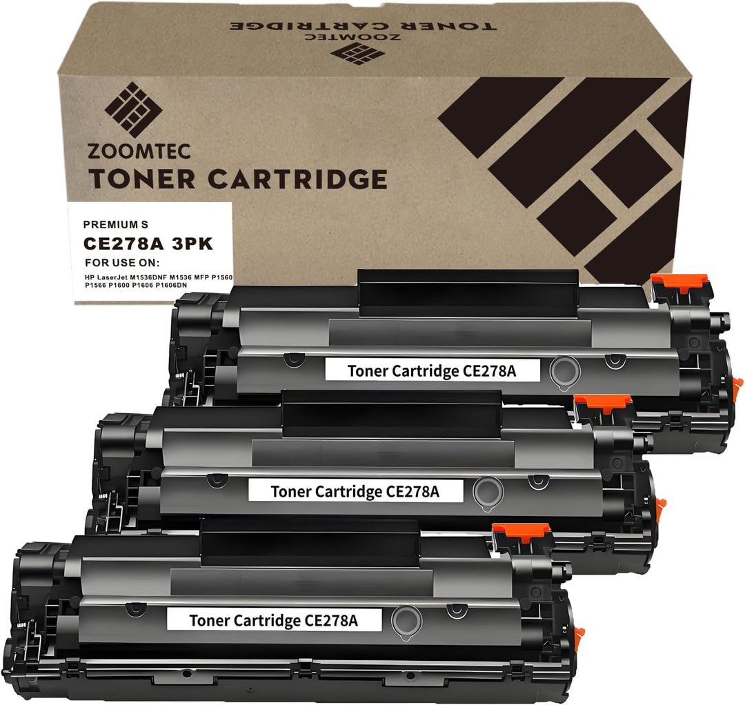 ZOOMTEC CE278A 78A Tonerkartusche für HP Laserjet M1500 M1536DNF M1537DNF M1538DNF M1539DNF P1566 P1