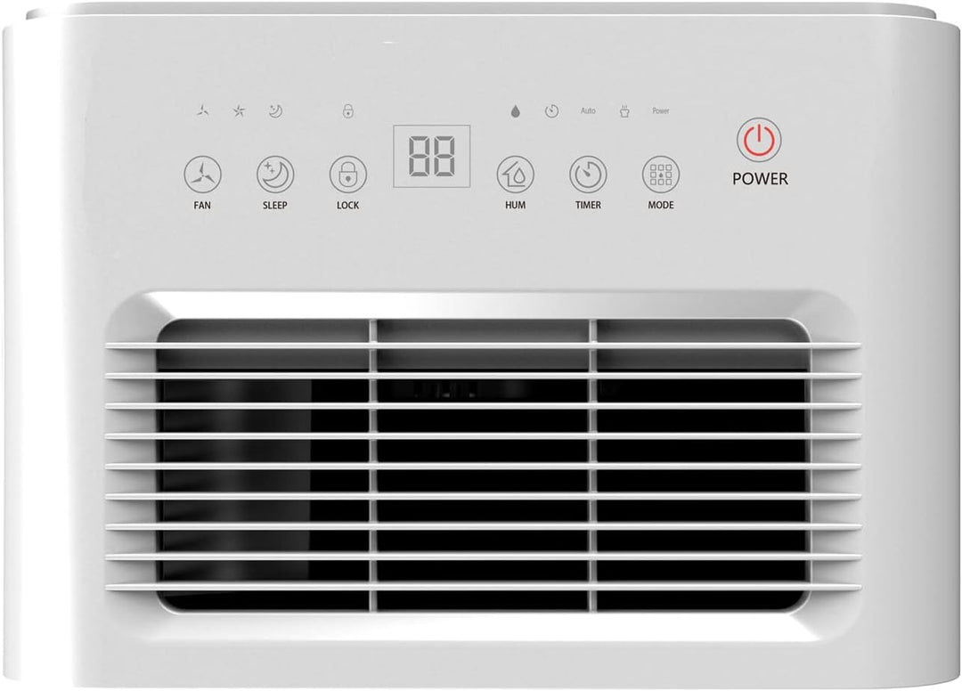 Luftentfeuchter - 16L/Tag, 2L Behälter 30 m² elektrisch Digitalanzeige Timer Wäschetrocknung Auto-Mo