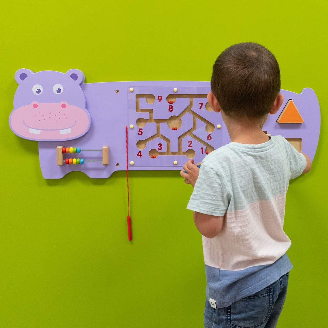Eitech GmbH Viga Toys - Wall Toy Hippopotamus Nilpferd, Nilpferd