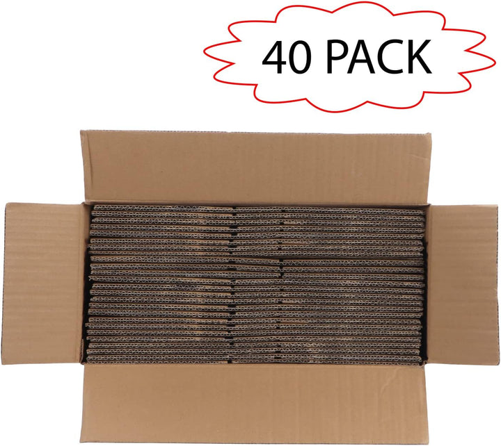 EYMPEU 40 Stück 20,3x15,3x10,2cm Weisse Versandkarton, Kartons für Gegenstände, Spielzeug, Schreibwa