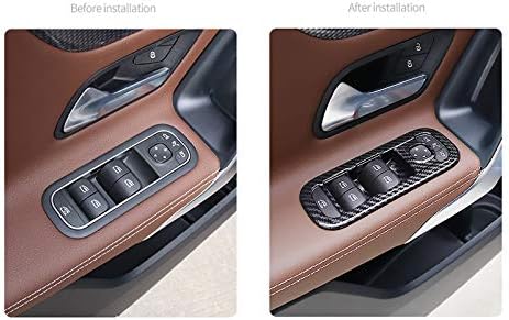 für A Klasse W177 V177, CLA C118 X118 2019-2025 Kohlefaserfarbe Interieur Dekor ABS Kunststoff (Türv